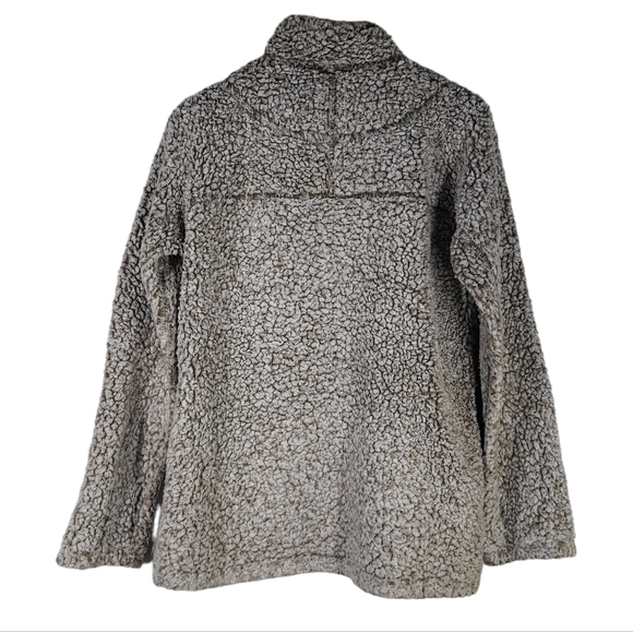 Dylan by True Grit Stadium Pullover Small Brown - Picture 2 of 4